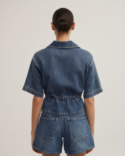 Bow Denim Shirt
