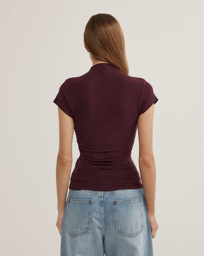 Wrap Cap Sleeve T-Shirt