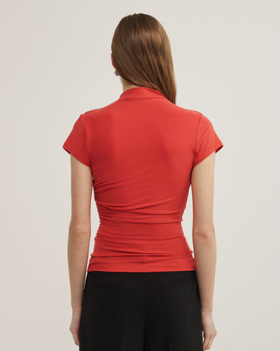 Wrap Cap Sleeve T-Shirt